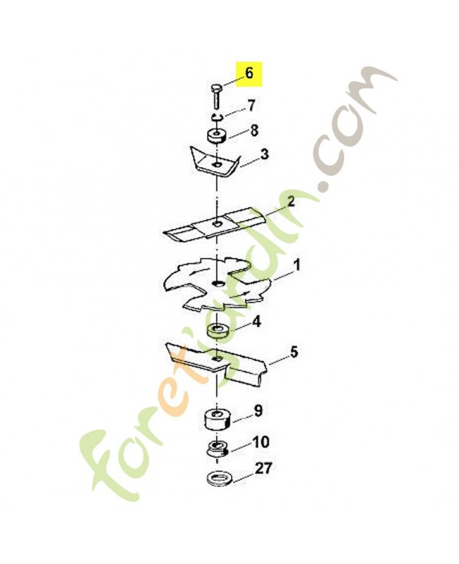 Vis a six pans m10x20 9008-318-2360. Pièce de rechange Sithl / Vicking