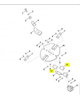 Plaque calorifuge. 6012-706-1500 Pièce de rechange Sithl / Vicking
