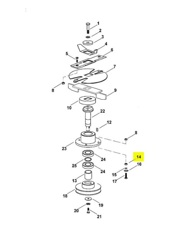 Écrou 6 pans m8-8.9210-259-1100 Pièce de rechange Sithl / Vicking