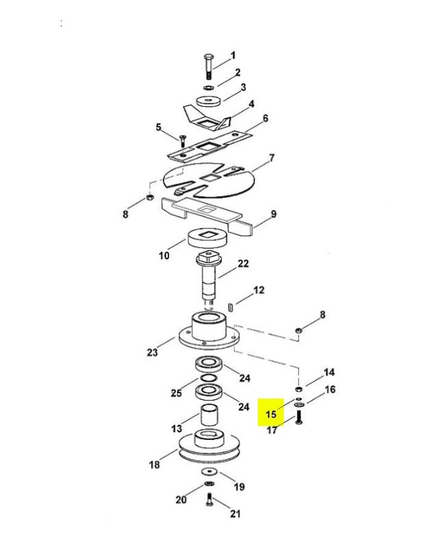 Rondelle sécurité 9460-624-4030.  Pièce de rechange Sithl / Vicking
