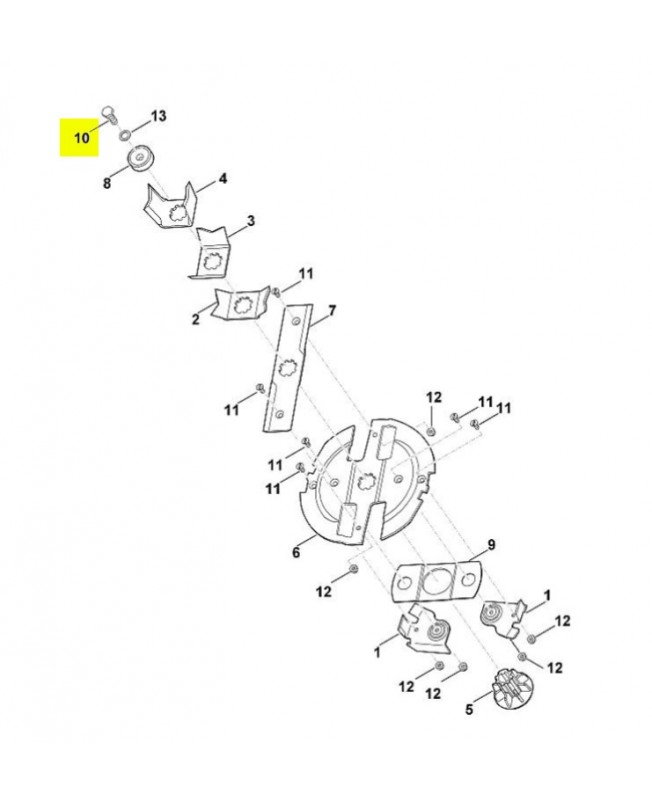 Vis six pans m1.9008-318-2410 Pièce de rechange Sithl / Vicking