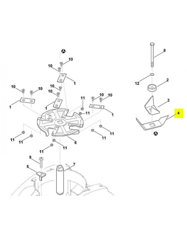 Couteau pre-broyage 6012-702-0310 stihl