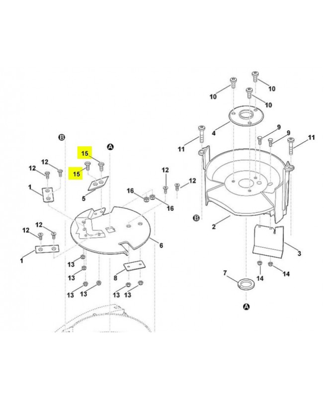 Vis m 8x20. 9062-319-1850 Pièce de rechange Sithl / Vicking