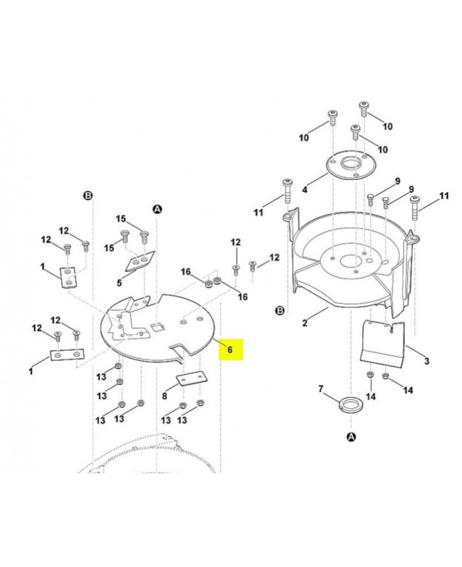 Disque porte couteau nu Disque porte couteau nu