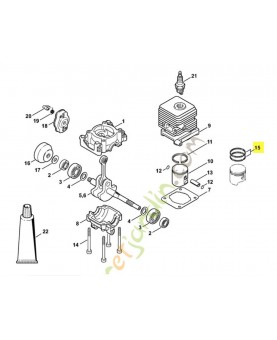Segment d 34 x 1,5 Stihl réf. 4137-034-3000