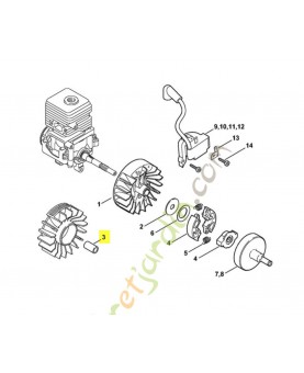Douille d'ecartement