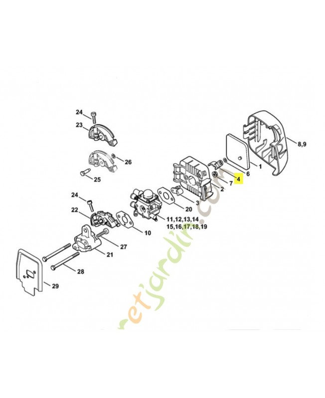 Volet de starter 4140-141-3801. Pièce de rechange Sithl / Vicking