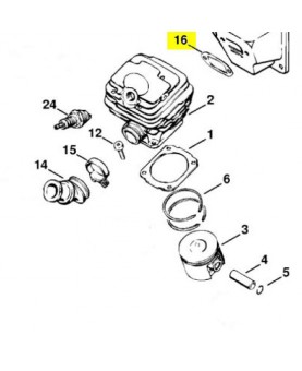 Joint d’échappement 1118-149-0600. Pièce détachée Stihl / Vicking