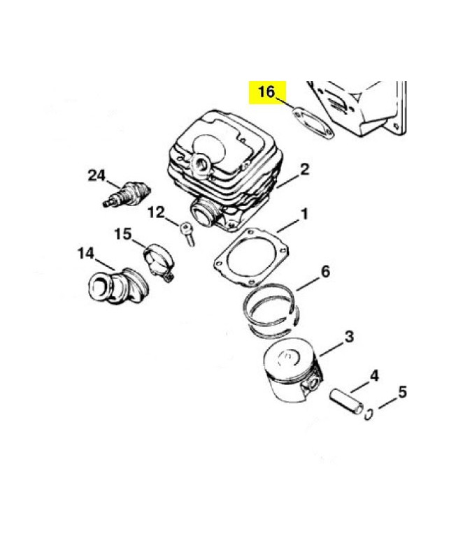 Joint d’échappement 1118-149-0600. Pièce détachée Stihl / Vicking