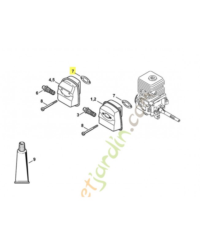 Joint d’échappement 4140-149-0602. Pièce de rechange Sithl / Vicking