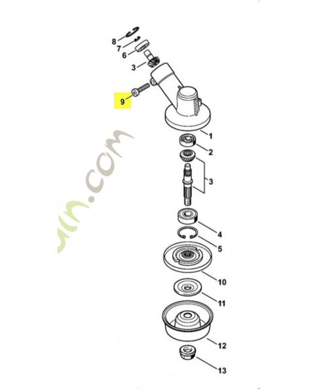 Vis cylindrique IS-D6x28 stihl ref. 9075-478-4712