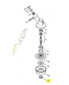 Écrou a embase m 10 x 1 gauche 4126-642-7600. Pièce de rechange Sithl / Vicking