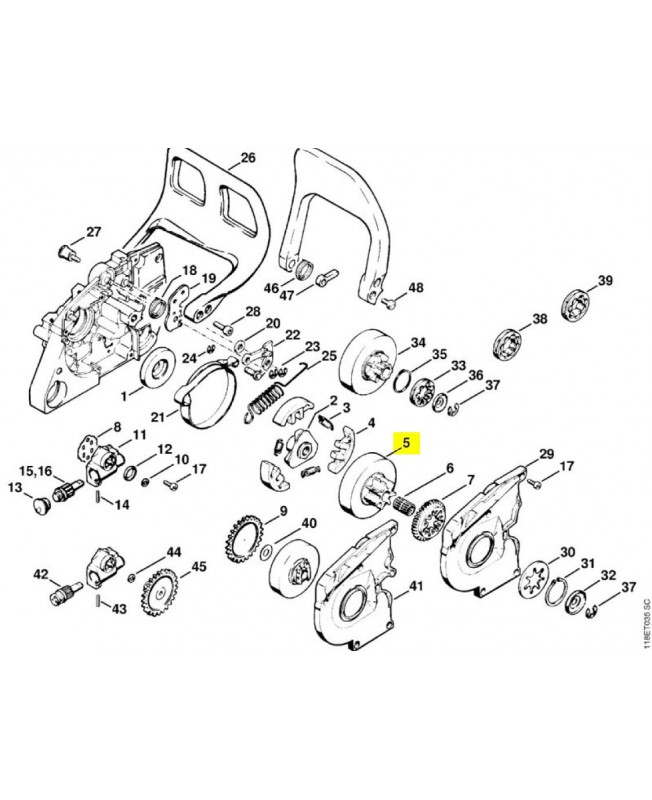  Pignon  référence 1118-640-2001