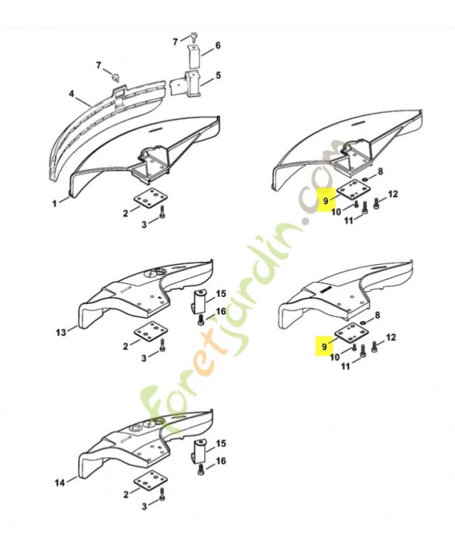 Cale Stihl réf. 0000-716-3100- Pièce détachée Stihl