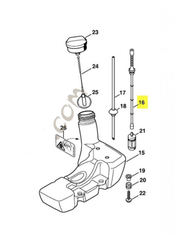 Conduit carburant 4128-358-0800 stihl