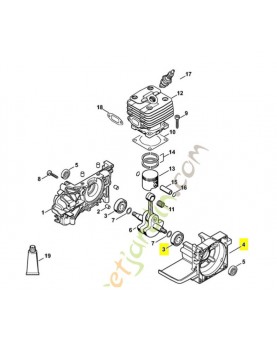Demi-cart. cote entrain.