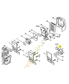 Carburateur 4134-120-0651. Pièce de rechange Sithl / Vicking