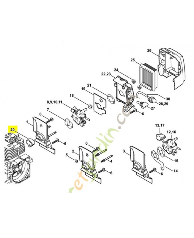 Anneau de joint 4134-129-3000. Pièce de rechange Sithl 