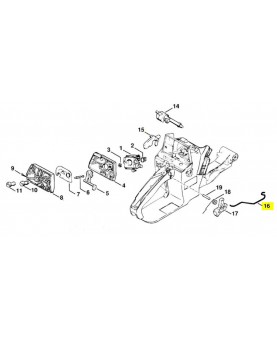 Repère 16 Tringle 1118-182-1501 stihl
