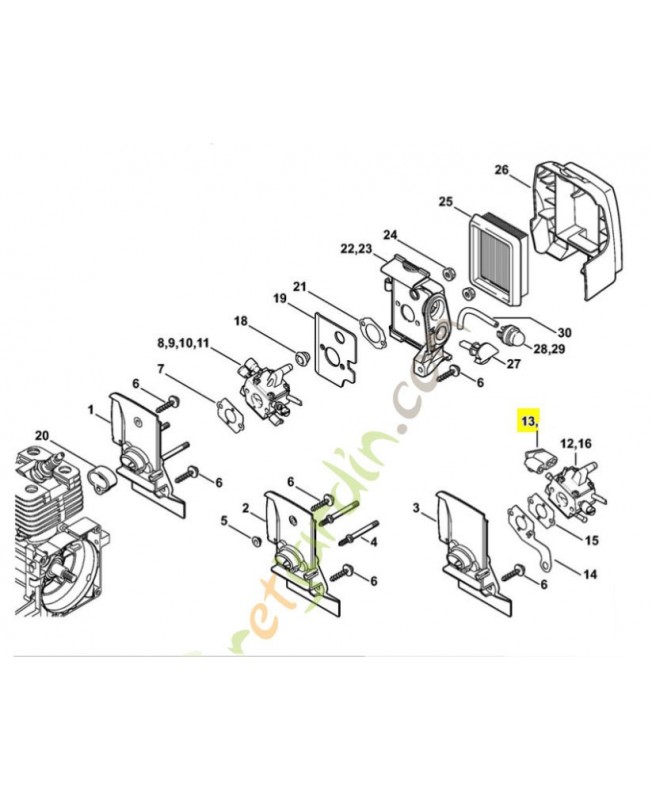 Douille stihl réf. 4134-123-7502