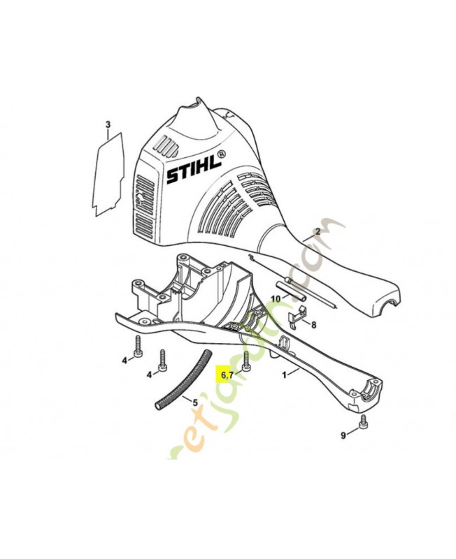 Vis cylindrique IS  D5x24 5x24 9075-478-4155. Pièce de rechange Sithl / Vicking