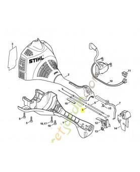 Cable des gaz fs 55r  référence 4140-180-1100
