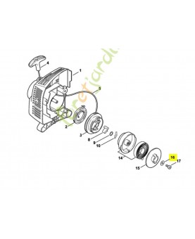 Rondelle 9307-021-0120. Pièce de rechange Sithl / Vicking