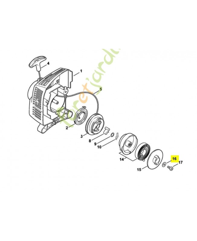 Rondelle 9307-021-0120. Pièce de rechange Sithl / Vicking