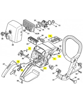 Repères 1 à 5-8 et 9 Carter