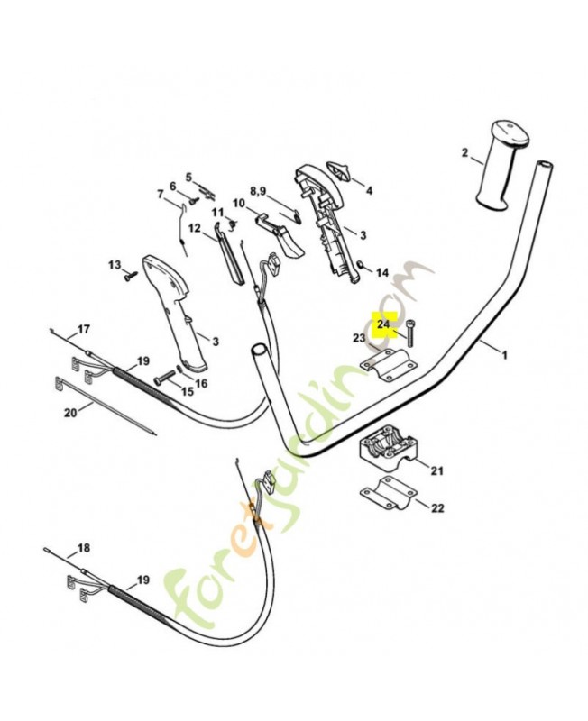 Vis cyl. m6x35 stihl réf : 9022-341-1380