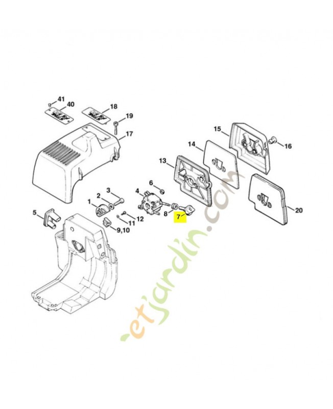 Bouton de cde de starter
