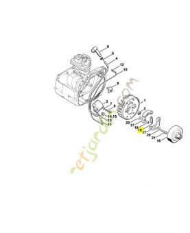 Ressort helicoidal Stihl ref. 0000-997-6205