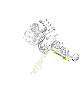 Rondelle Stihl réf. 0000-958-0609