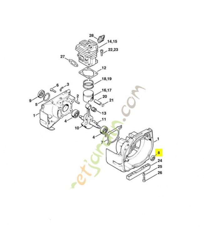  bague 9640-003-1190 stihl