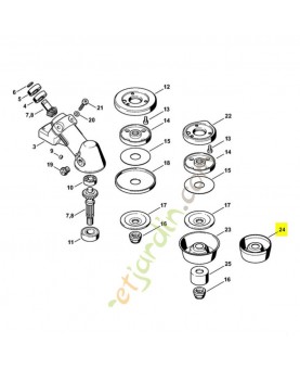 Disque porteur stihl réf: 4116-713-3100- Pièce de détachée Sithl / Vicking