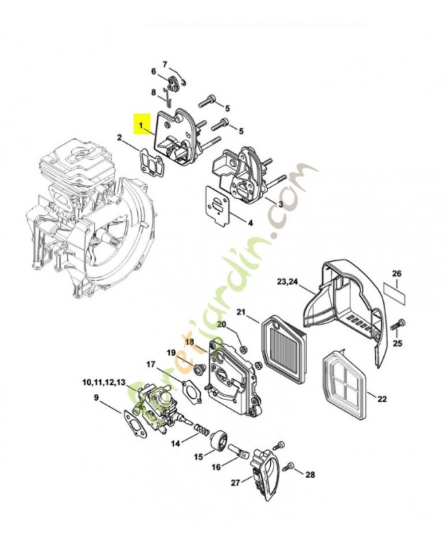 Bride intermediaire reference 4147-120-2301 Bride intermediaire reference 4147-120-2301