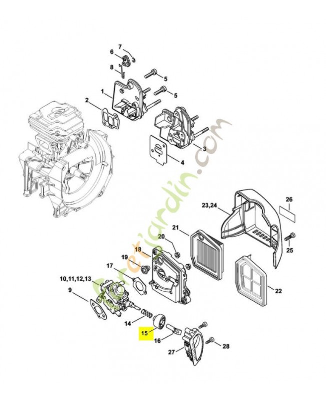 Levier 4147-182-2803. Pièce de rechange Sithl Levier 4147-182-2803. Pièce de rechange Sithl