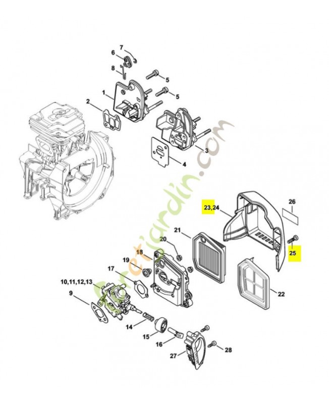 Couvercle du filtre Couvercle du filtre