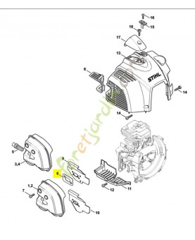 Joint de silencieux Stihl ref. 4147-149-0601