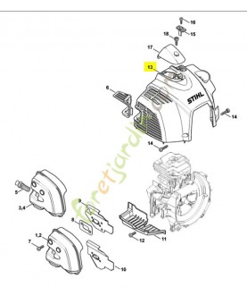 Capot moteur Stihl ref. 4147-080-1600