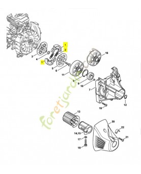 Embrayage fs 4147 4147-160-2000. Pièce de rechange Sithl