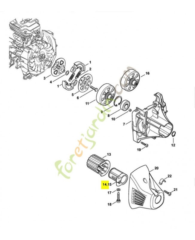 Collier de serrage stihl réf : 4147-791-9411