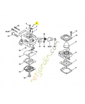 Axe 1113-121-9200- Pièce de détachée Sithl