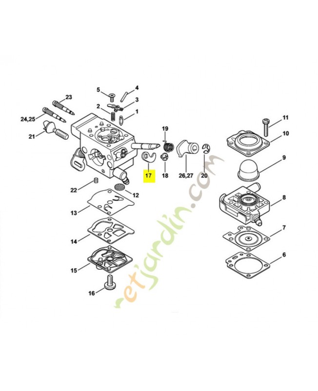 Levier de papillon Levier de papillon